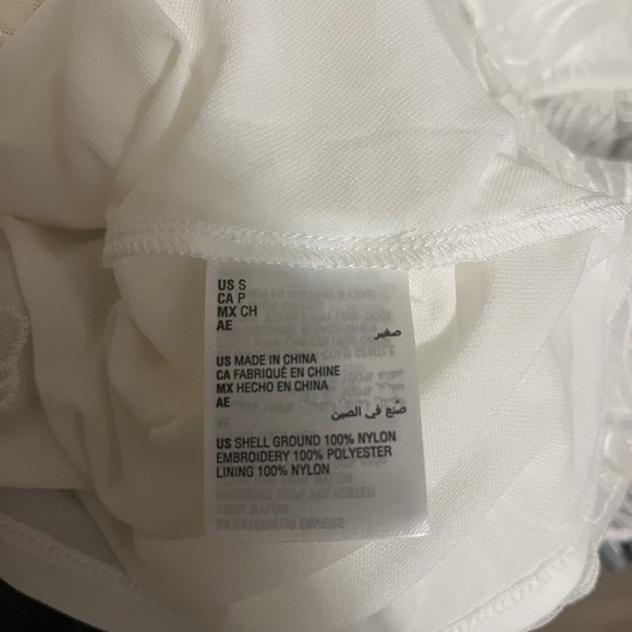 Alfani Women S White Floral Lace Butterfly Sleeve Top Wedding Career Party - Picture 11 of 11